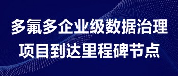多氟多企业级数据治理项目到达里程碑节点